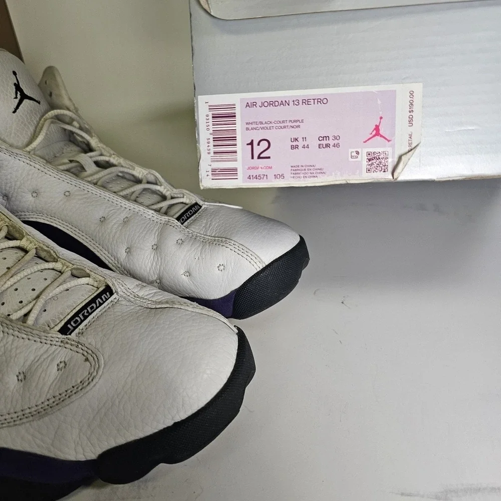 Air Jordan 13 Retro Lakers Purple Suede Size 12